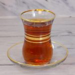 استکان و نعلبکی ترک سه خط طلا
