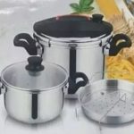 زودپز دوقلو کلیپسی 7+5 لیتر استیل یونیک هوم
