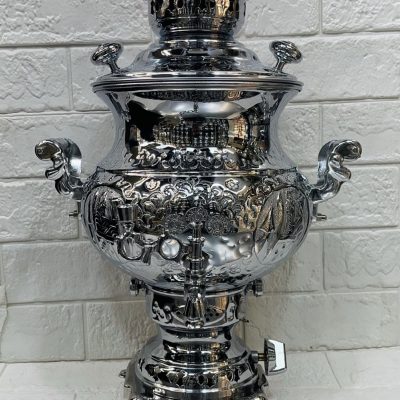 سماور 6 لیتر برند ماندگار مدل گلابی قلم جدید