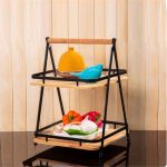 استند کف چوبی 2 طبقه مربع یونیک UN-2925