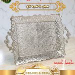 سینی 8 نفر نقره ای تاج دلونی Deloni