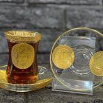 استکان و نعلبکی لب طلا ورساچه Versace