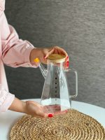 روغن ریز 1000 میلی لیتری شش ضلعی درب چوبی نیوکا - Image 2