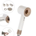 سشوار حلقه ای سوپر سونیک leafless hair dryer (5 سر) رنگ طلایی کرم