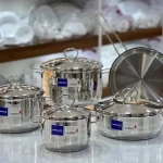 سرویس قابلمه استیل 9 پارچه کرکماز KORKMAZ مدل A_1600/1900