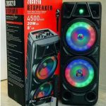 اسپیکر قابل حمل ZQS‑8210 بلوتوثی با میکروفون و نورپردازی LED