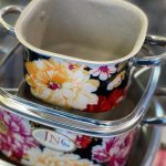سرویس قابلمه 7 پارچه مربع JNC تفلون جنوب گرانیتی طرح گل 2 - تصویر 3
